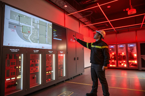 a-sleek--futuristic-control-room-bathed-in-soft-re