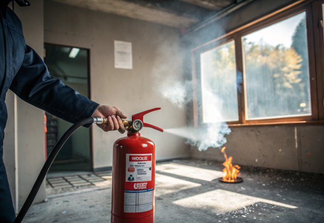yangın tüpü ile ilk müdahale